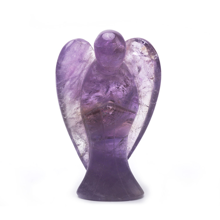 Amethyst angel carving