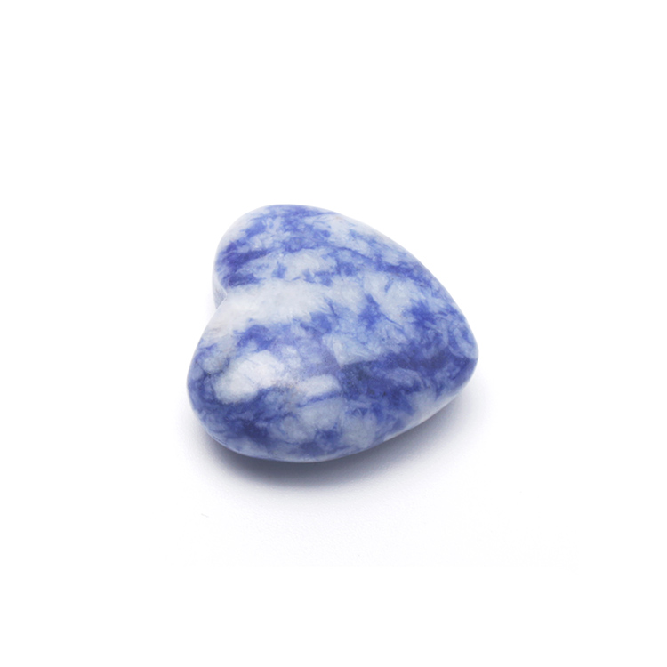 Blue spot jasper Puffy heart